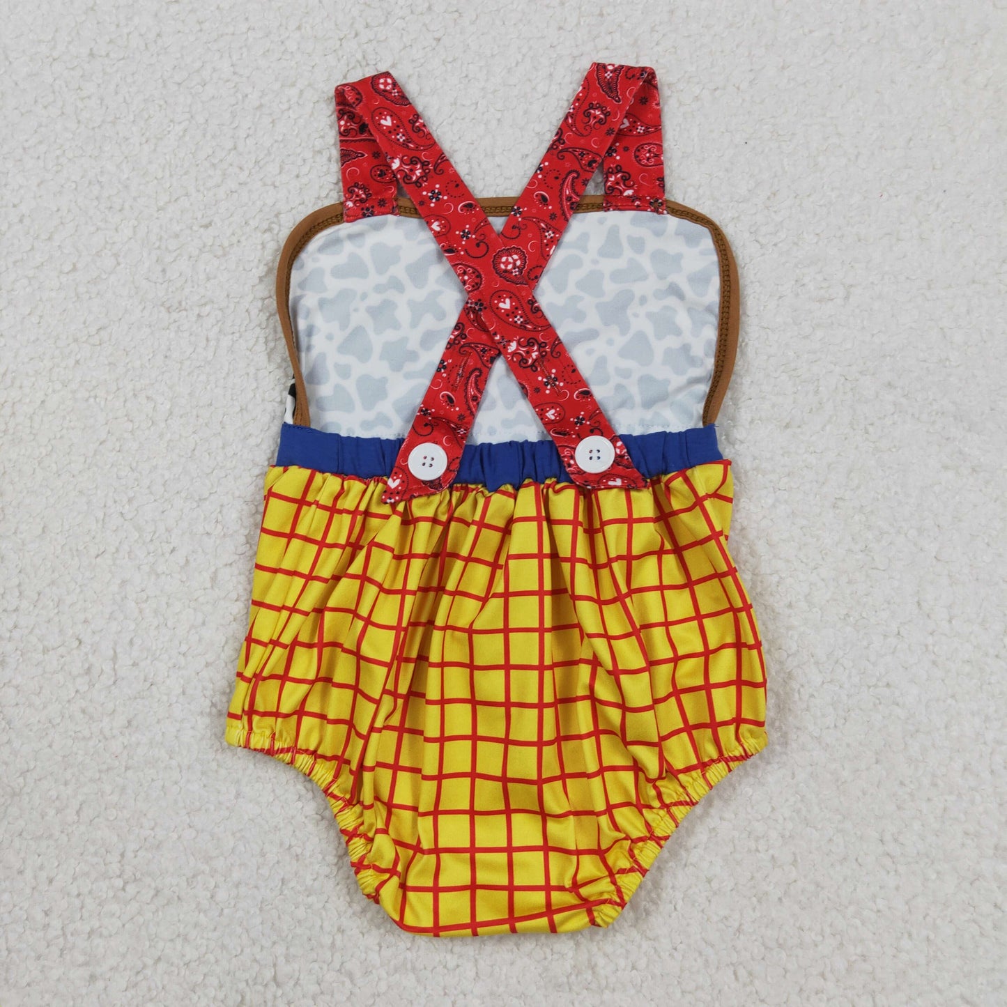 SR4114  embroidery  leopard GIRL romper 202604 RTS