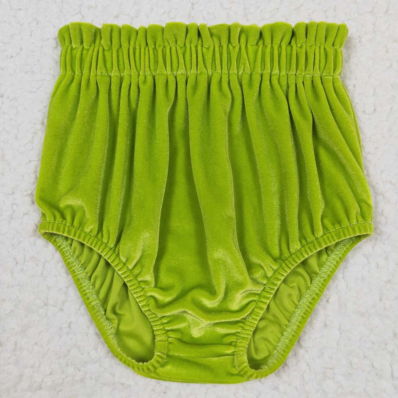 SS0101 green velvet Bummies  20230704 RTS