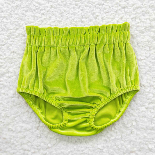 SS0101 green velvet Bummies  20230704 RTS