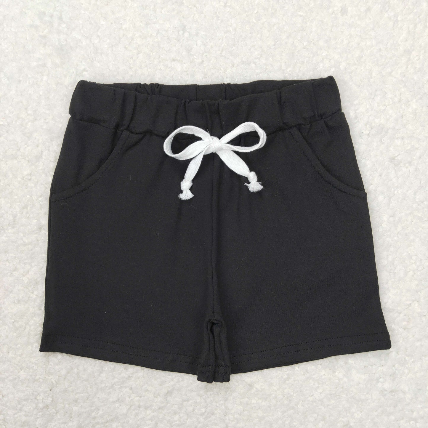 SS0137 black drawstring boy shorts cotton new RTS