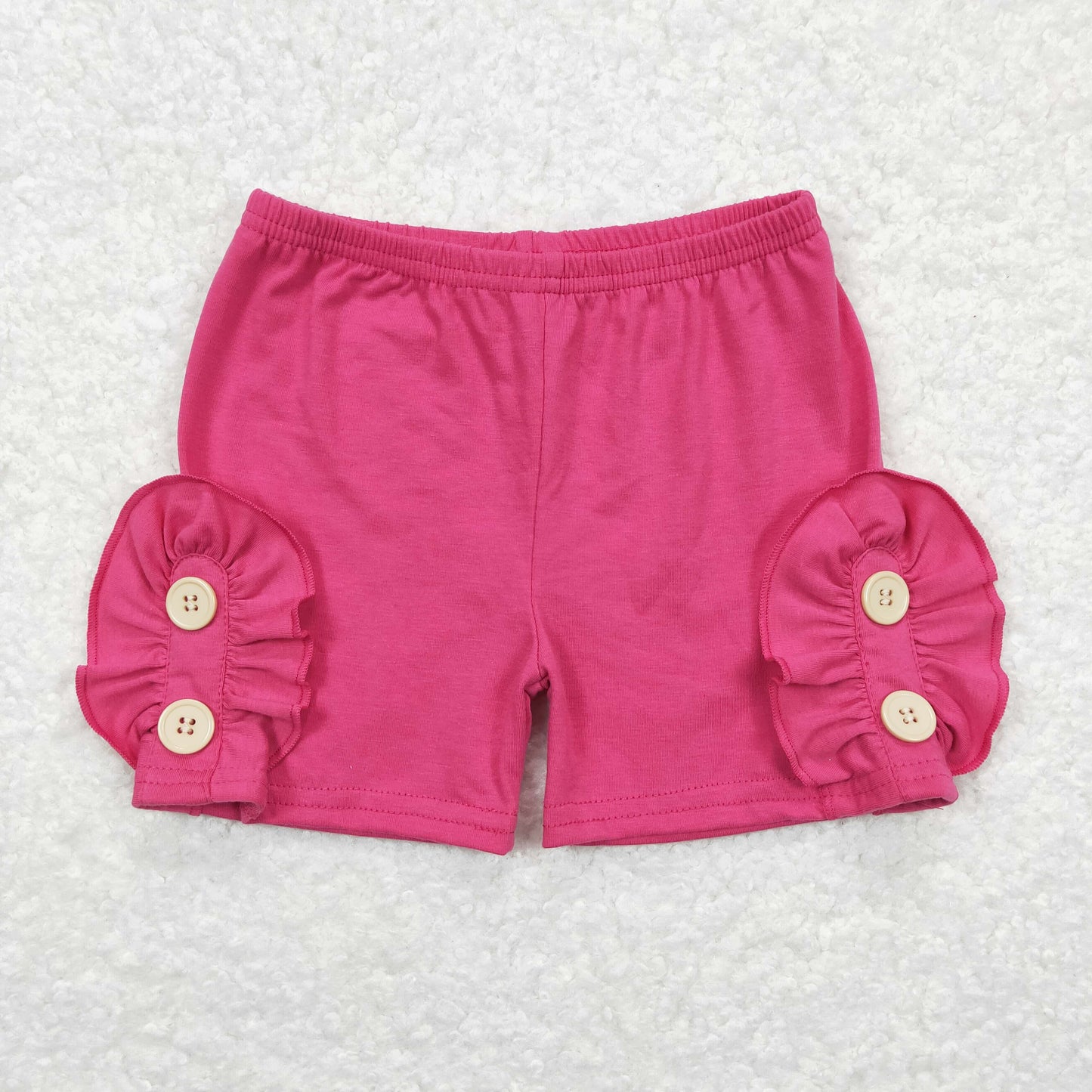 SS0186 girl pink ruffles shorts 202403 RTS