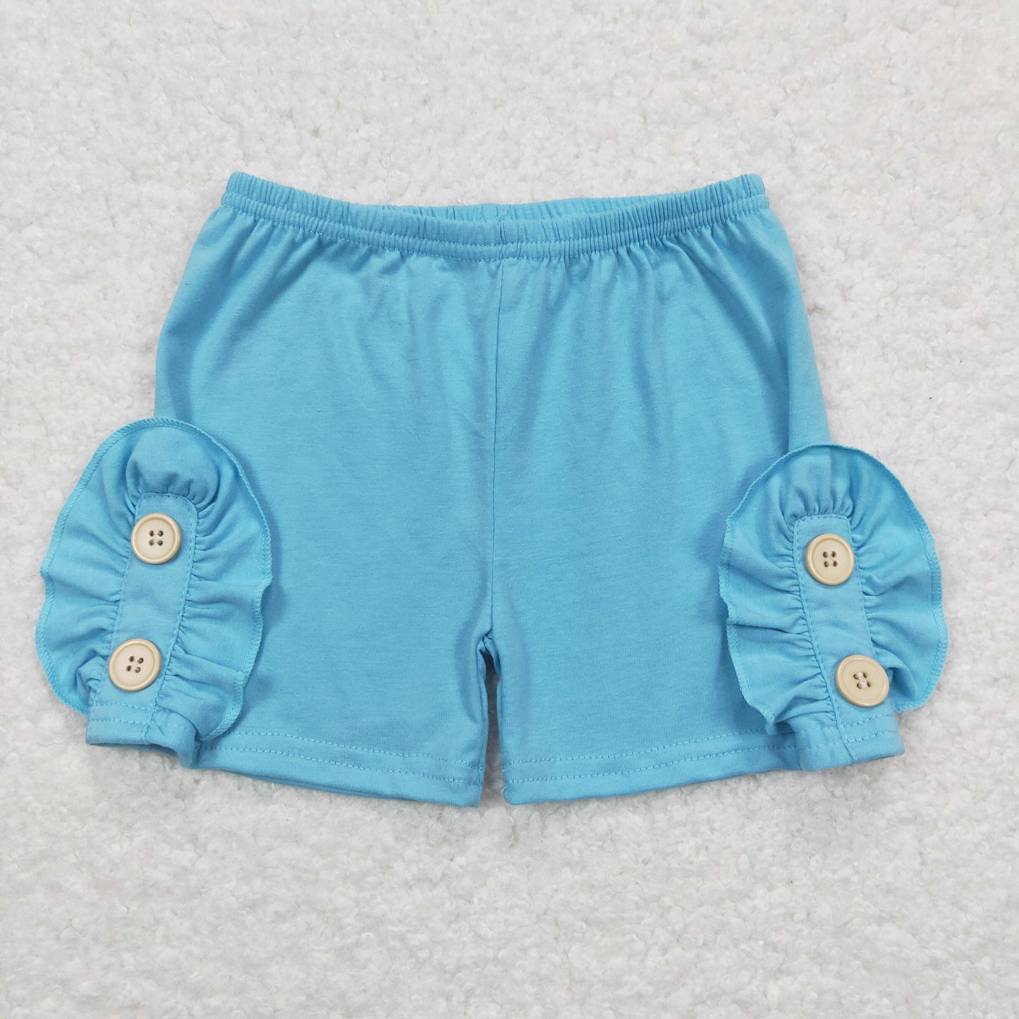 SS0191 girl blue ruffles shorts 202402 RTS