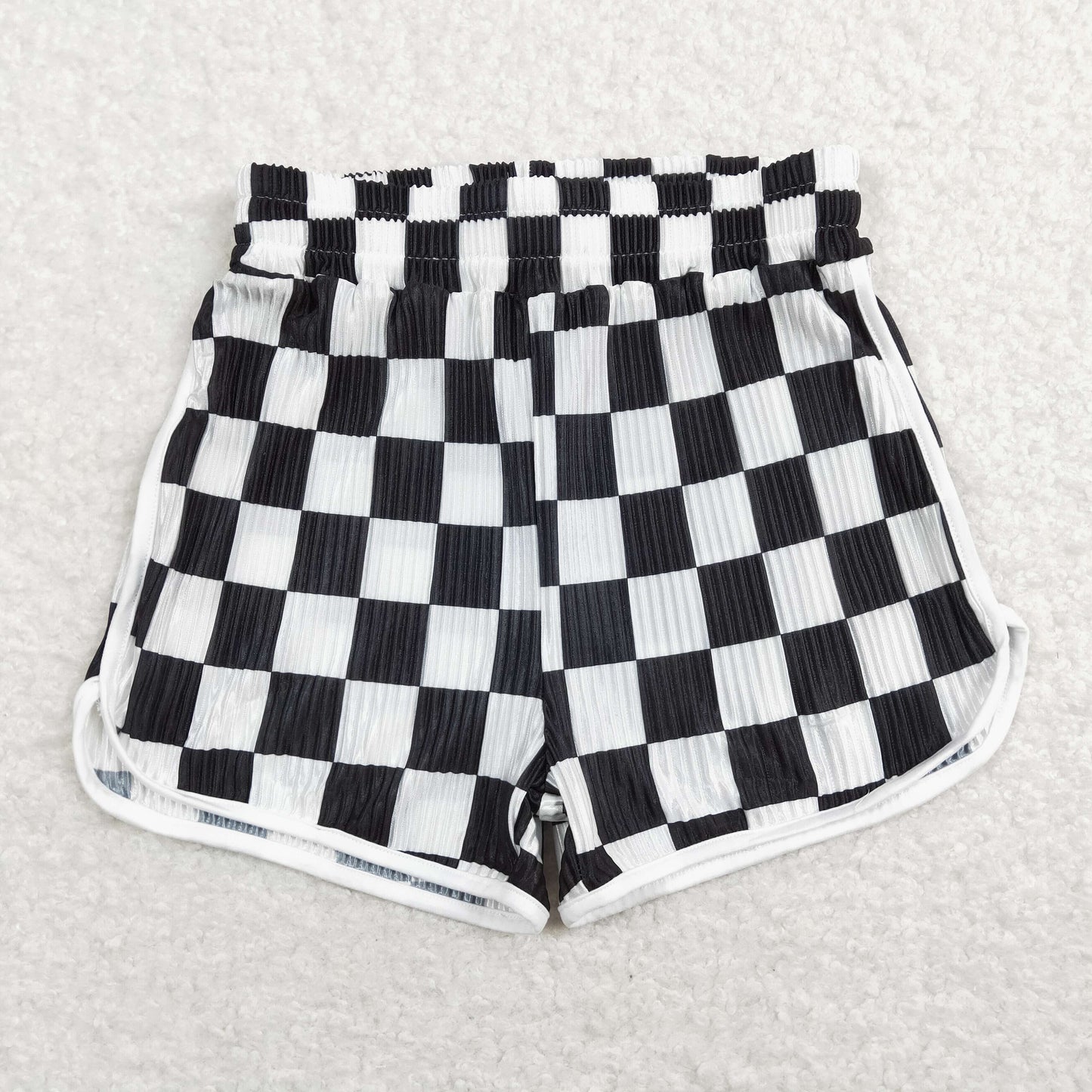 SS0209 checkboard girl  sports shorts 202403 RTS