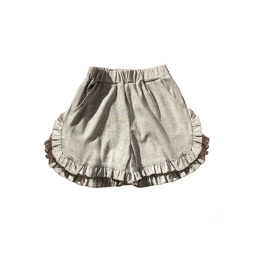 SS0233 girl solid cotton shorts preorder 202402