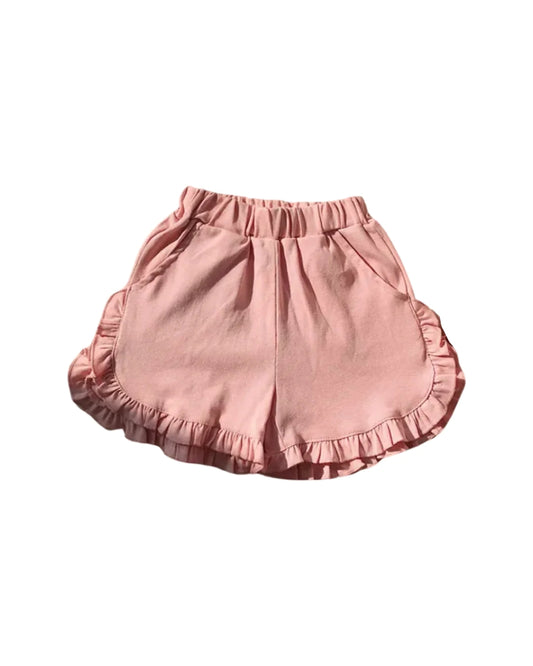 SS0235 girl solid cotton shorts preorder 202402