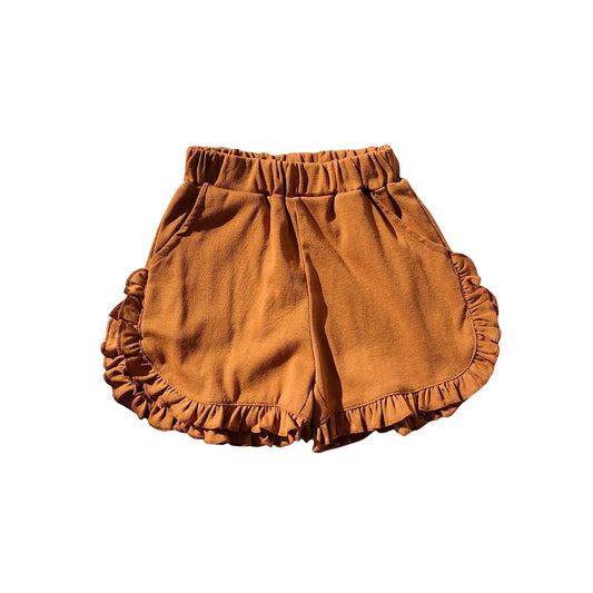 SS0237 girl solid cotton shorts preorder 202402