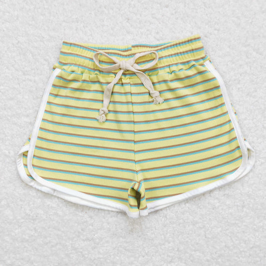 SS0245 stripe girl  sports shorts 202403 RTS