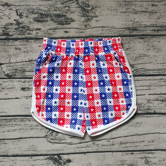 SS02538 4th july girl  shorts preorder 202404