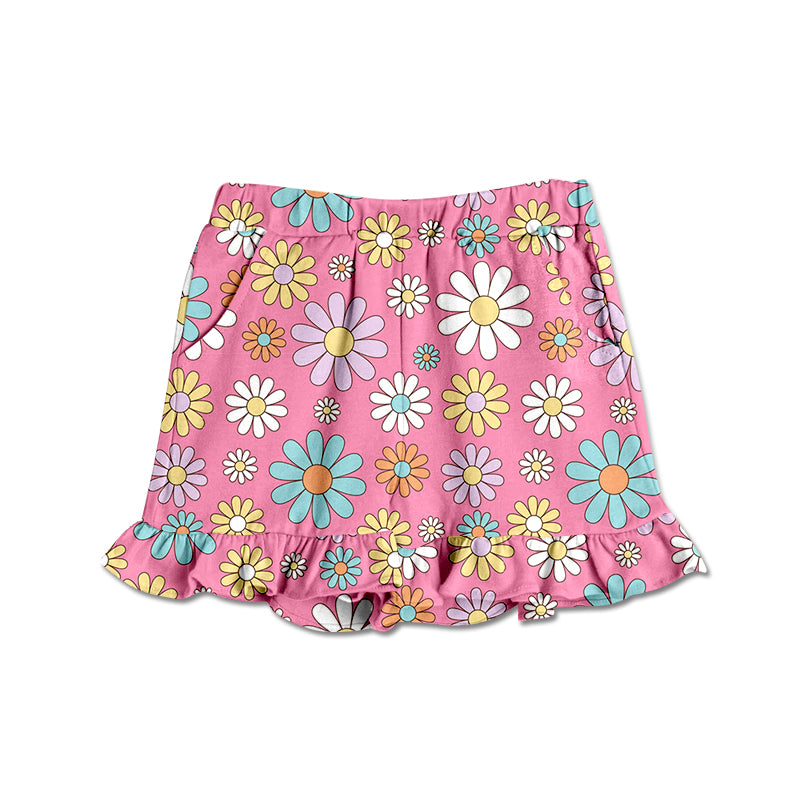 SS0261 girl  flower shorts preorder 202403