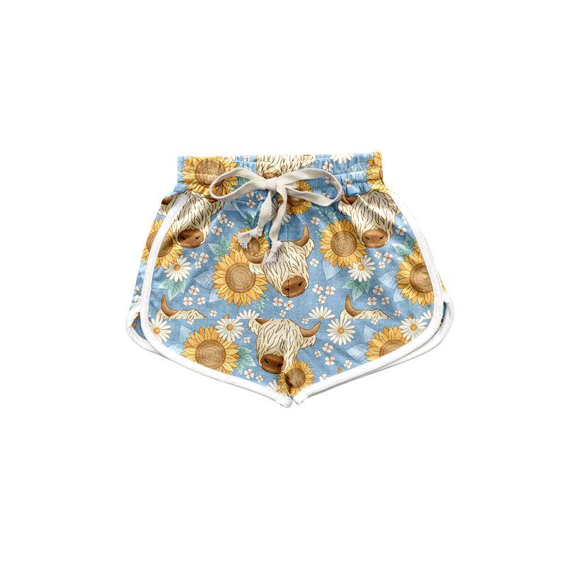 SS0330 girl  sunflower shorts 202404 preorder