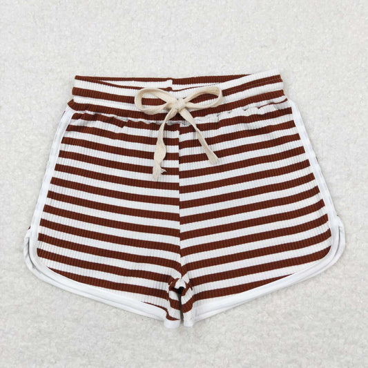 SS0337 stripe girls cotton sports shorts RTS 202405