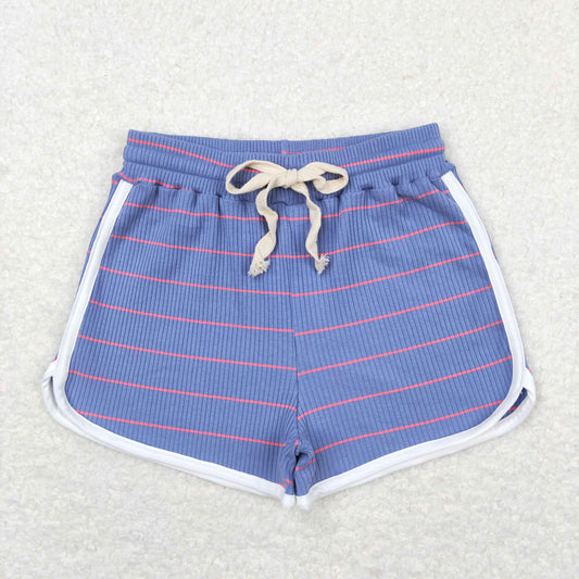 SS0344  stripe girls cotton sports shorts RTS 202405