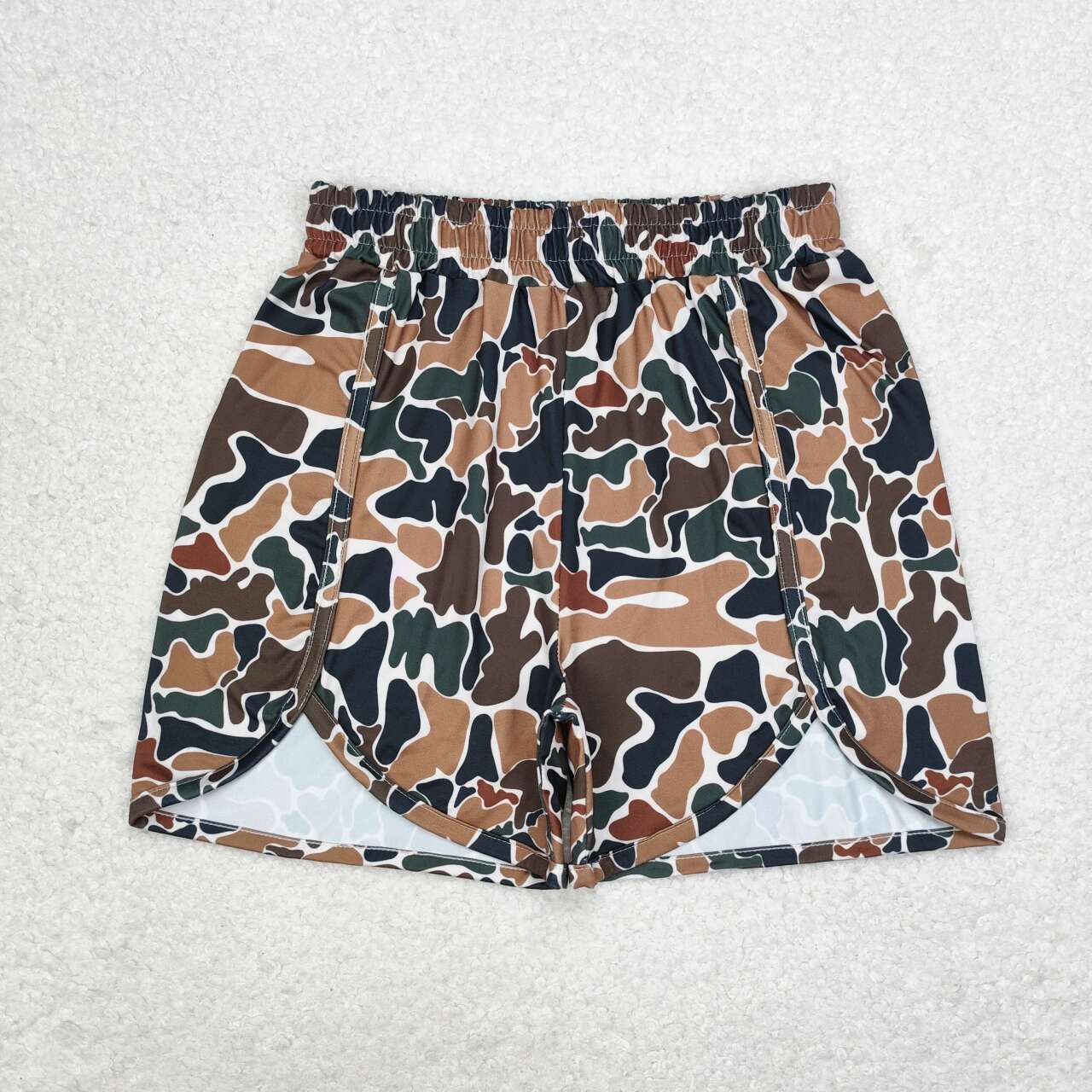 SS0355 adult mama and kids adult camo shorts  202406 sibling RTS