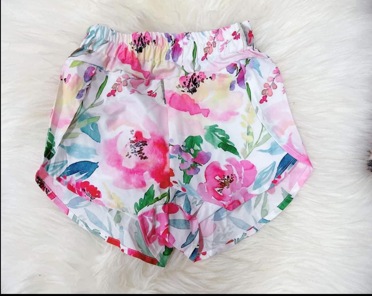 SS0383  adult women flowers girl sports shorts girl shorts 202410 preorder