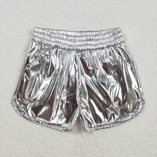 SS0416 western silver glitter sparkling girl shorts 202502 RTS