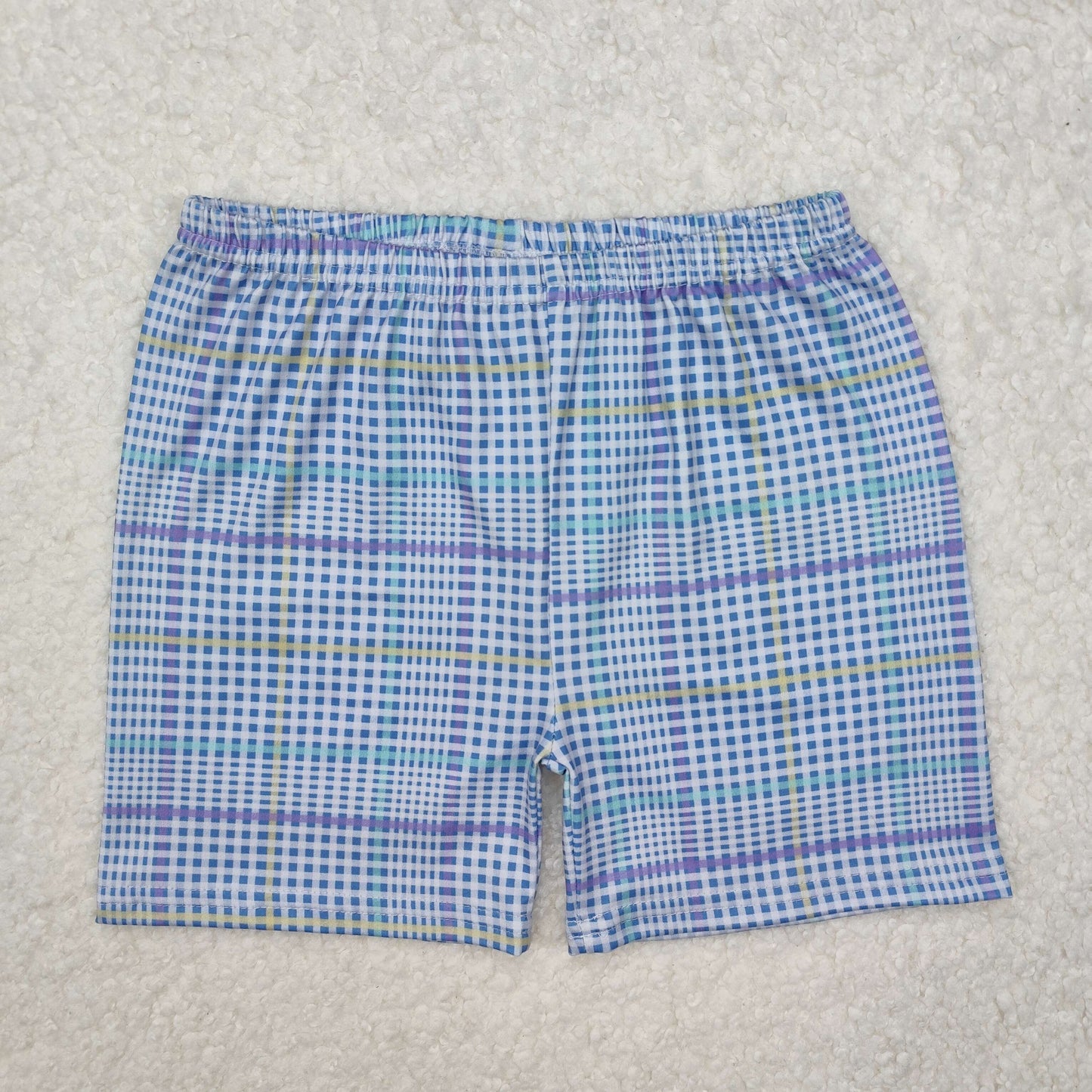 SS0422 boy plaid Easter shorts 202412 RTS