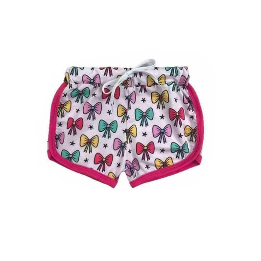 SS0461 bow print western girl shorts 202502 preorder