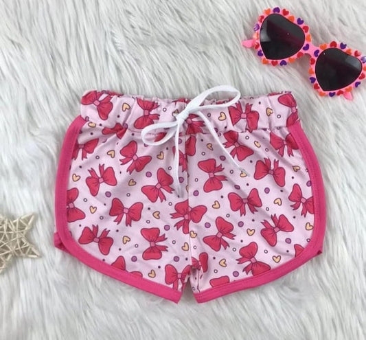 SS0462 bow print western girl shorts 202502 preorder