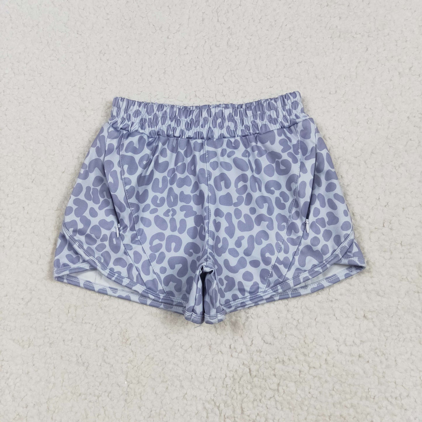 SS0464 yoga leopard western girl shorts 202505 RTS