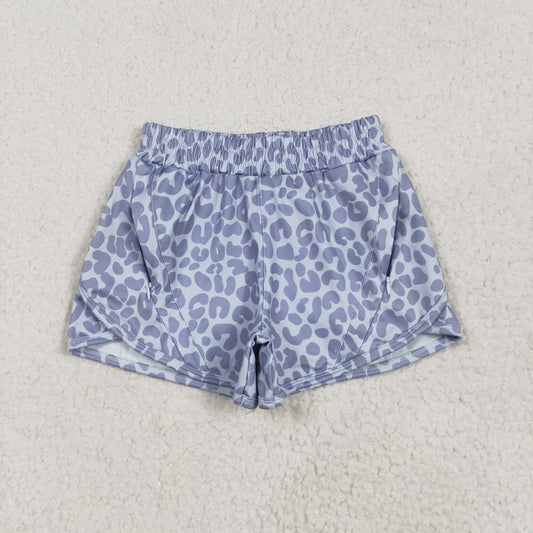 SS0464 yoga leopard western girl shorts 202505 RTS