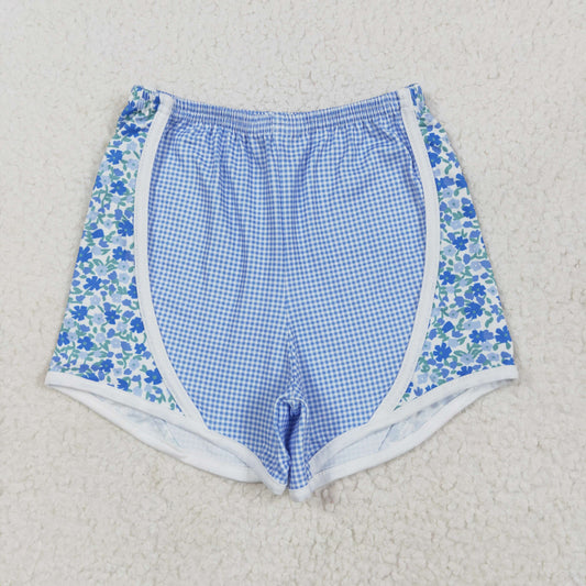 SS0519 blue flower butterfly shorts western kids shorts outfit 202505 RTS