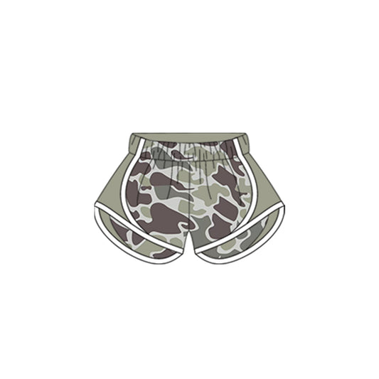 SS0530 camo western girl kids shorts outfit 202503 preorder