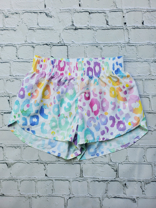 SS0532 leopard colorful  girl kids shorts  202503 preorder