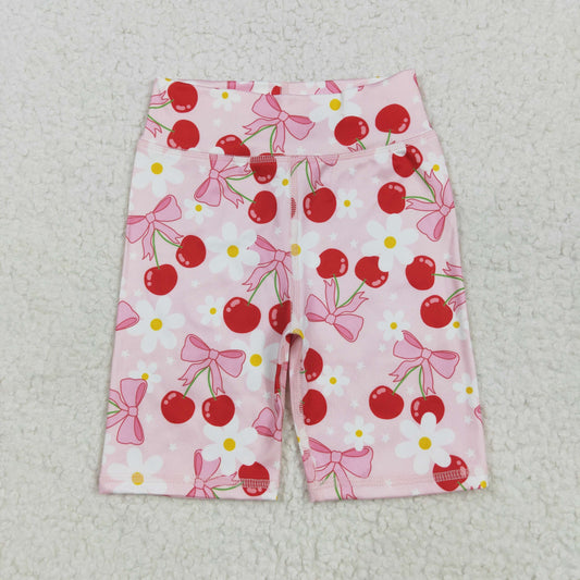 SS0541  yoga cherry girl kids shorts 202505 RTS