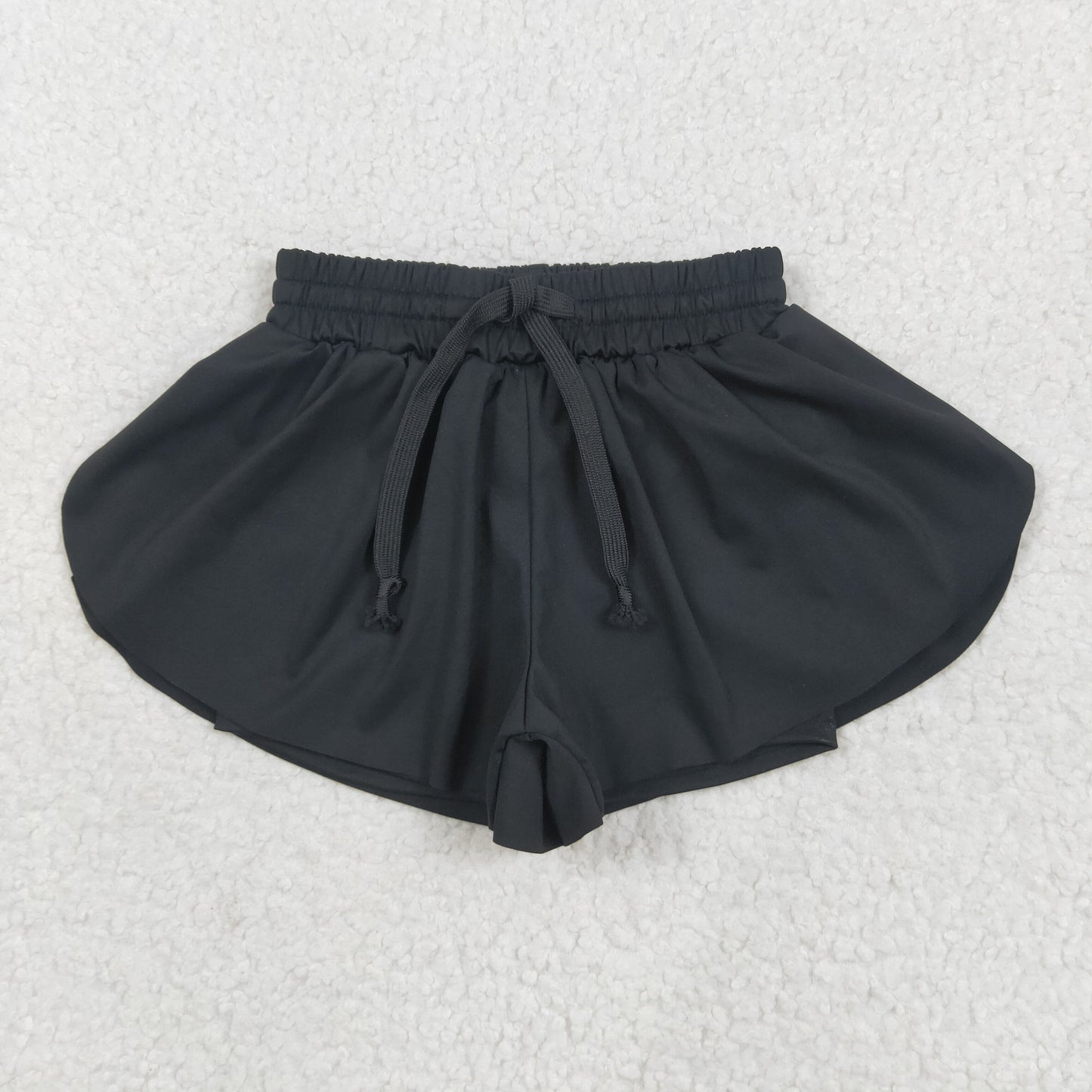 SS0551 butterfly shorts yoga solid color  real drawstring girl kids shorts 202505 rts