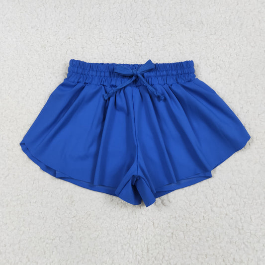 SS0552 yoga butterfly shorts solid color girl kids shorts 202506 RTS