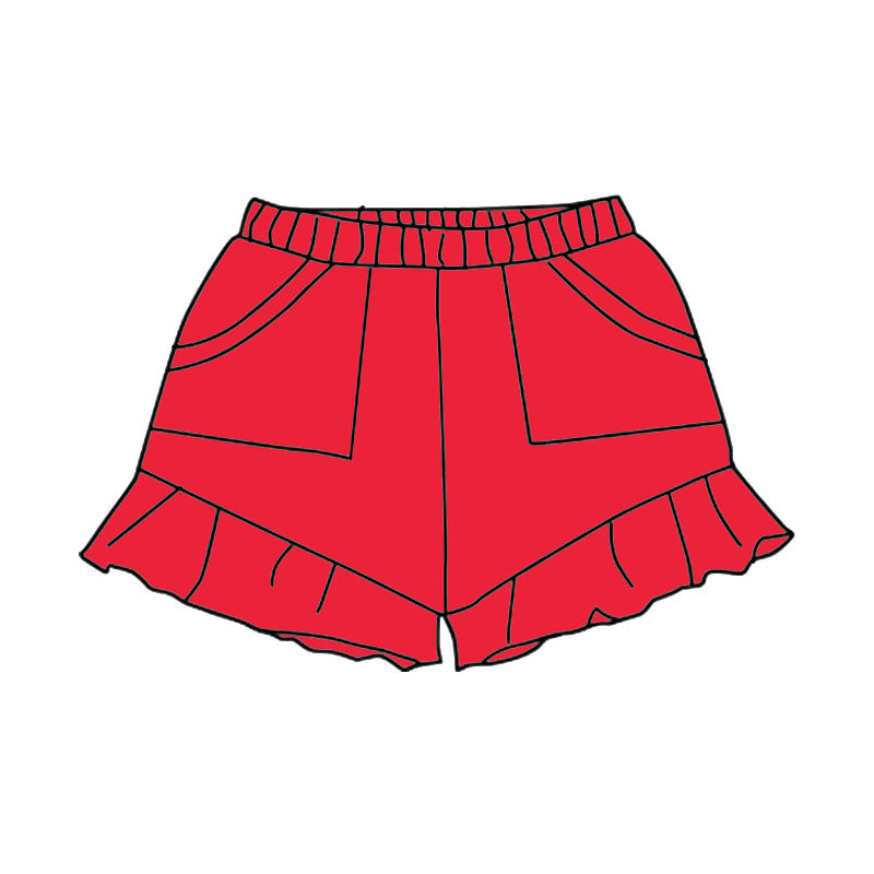SS0558-cotton butterfly shorts preorder cotton western  shorts girl summer  202503