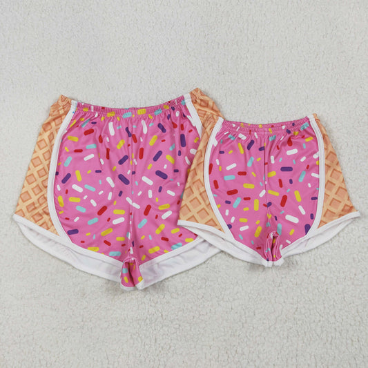 SS0574 Adult ice cream butterfly shorts women ice cream drip shorts mama sibling RTS