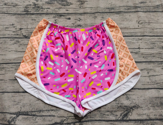 SS0574 Adult ice cream butterfly shorts women ice cream drip shorts mama sibling preorder