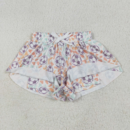 SS0582 butterfly shorts -silkmilk  Football girl kids shorts skirt 202507 RTS