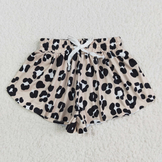 SS0585 leopard girl kids shorts skirt 202505 RTS