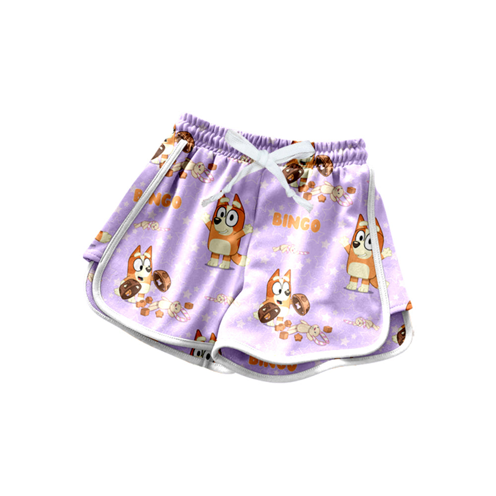SS0605 bluey flowers girl kids shorts 202504 preorder
