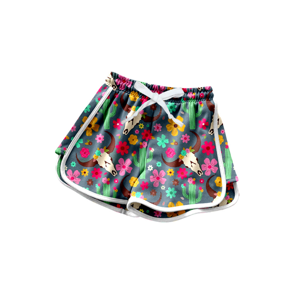 SS0606 flowers girl kids shorts 202504 preorder