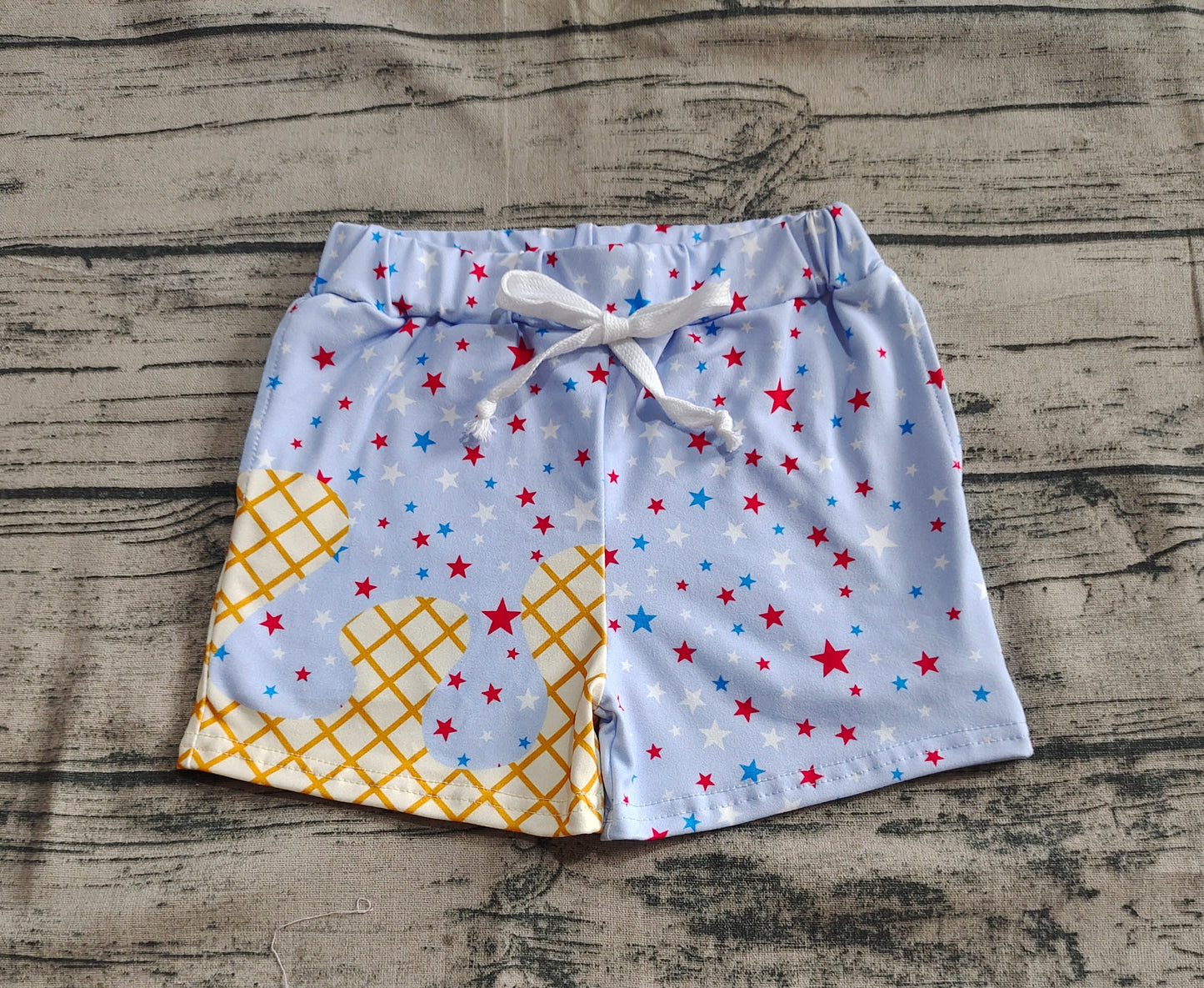 SS0610 4th July boy splatter ice cream drip shorts 202505 preorder