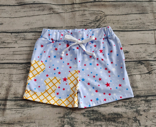 SS0610 4th July boy splatter ice cream drip shorts 202505 preorder