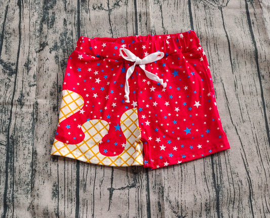 SS0612  4th July boy splatter ice cream drip shorts 202505 preorder