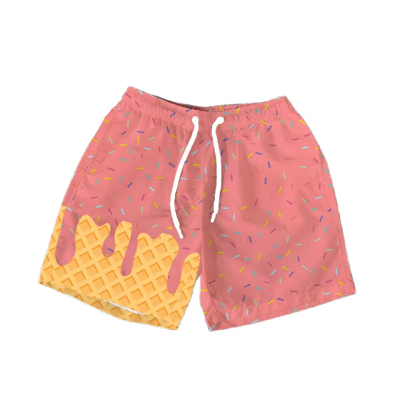 SS0622 coralline boy splatter ice cream drip shorts 202506 preorder