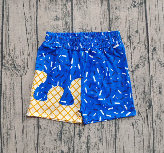 SS0640  boy splatter ice cream drip shorts 202508 preorder