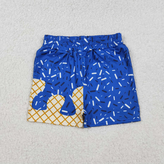 SS0640  boy splatter ice cream drip shorts 202509 RTS