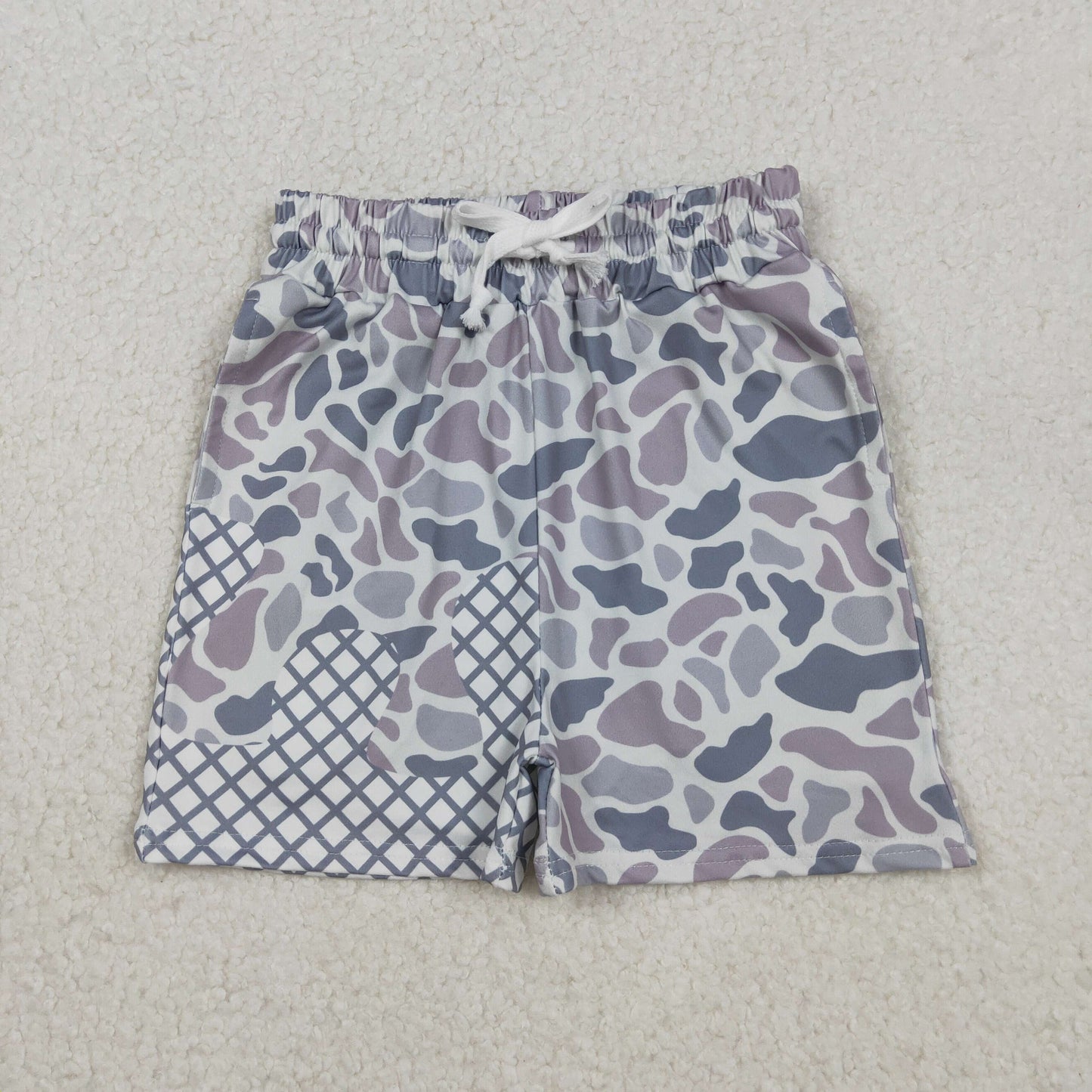 SS0647-XS-3XL  boy splatter ice cream drip shorts 202510 RTS