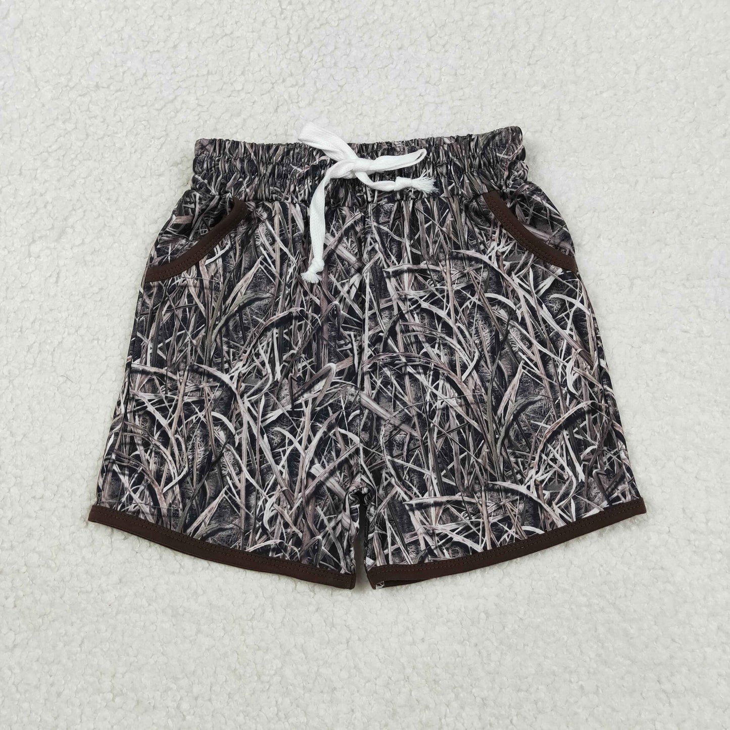 SS0674 boy camo baseball shorts 202511 RTS