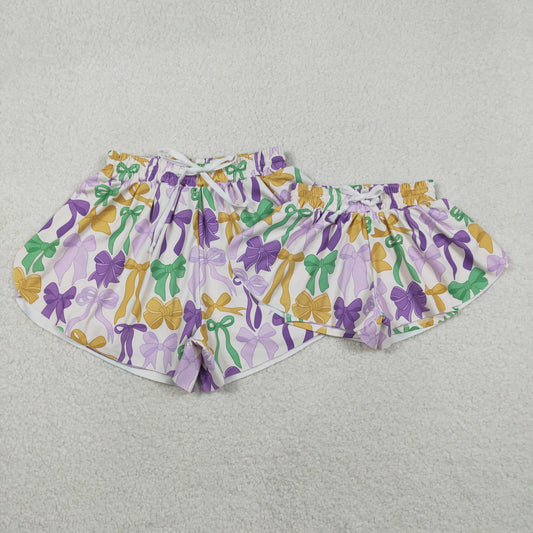 SS0681 adult yoga Mardi Gras shorts women 202511 RTS  sibling