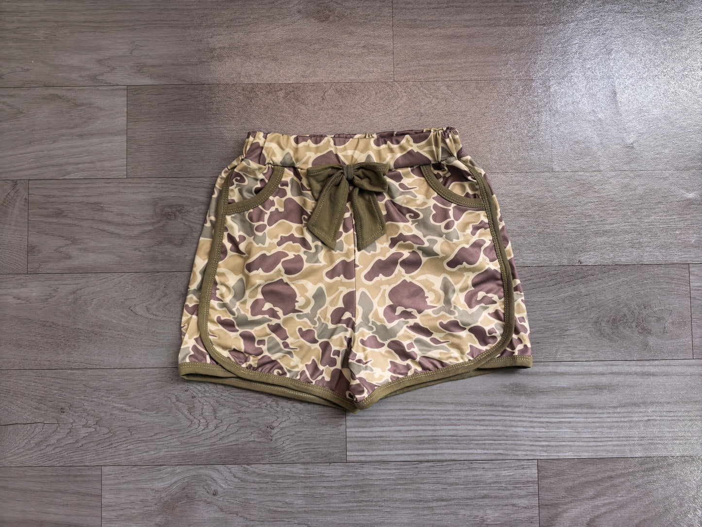 SS0690 camo girl bow duck shorts 202607 preorder