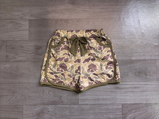 SS0690 camo girl bow duck shorts 202607 preorder