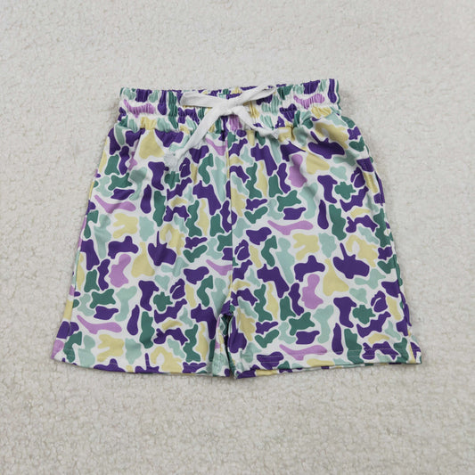 SS0734 Mardi Gras  boy camo shorts 202511 RTS
