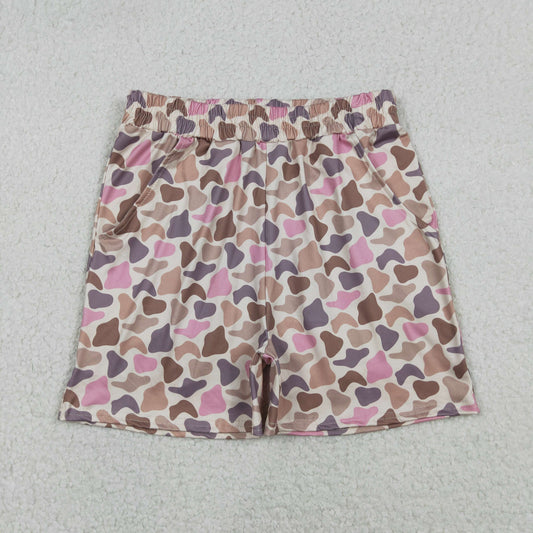 SS0756 adult camo shorts women 202512 RTS sibling